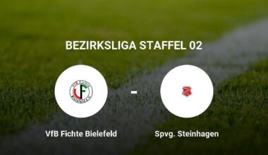 VfB Fichte Bielefeld bietet Spvg Steinhagen Paroli | Haller Kreisblatt