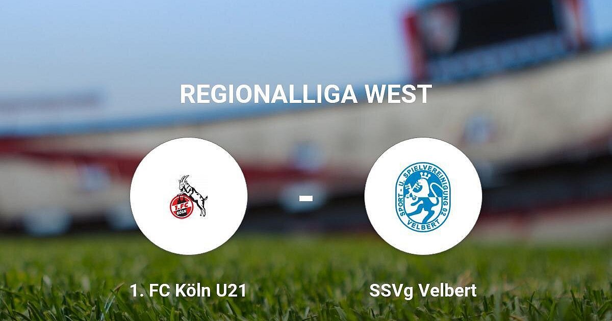 SSVg Velbert 02 verliert gegen 1. FC Köln U21