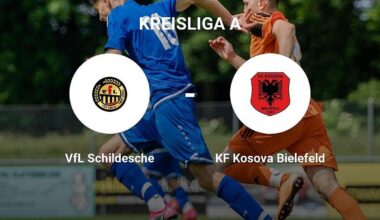 KF Kosova Bielefeld ergibt sich dem VfL Schildesche