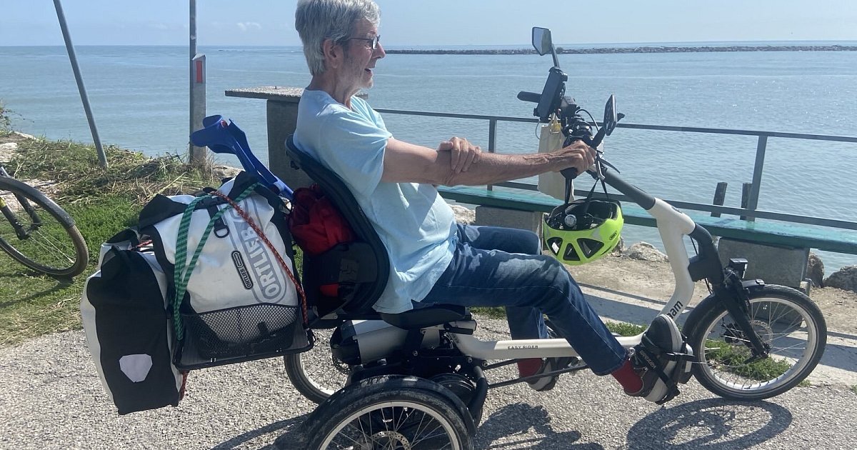 Herforder fährt 536 Kilometer mit dem Therapie-Dreirad bis Venedig und zurück