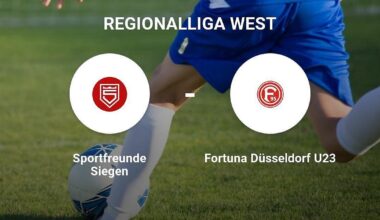 Fortuna Düsseldorf U23 kassiert gegen Sportfreunde Siegen