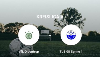 Knappes Unterliegen für TuS 08 Senne 1 gegen VfL Oldentrup