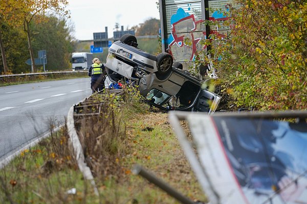 Der Ostwestfalendamm war ab der Abfahrt Quelle in richtung Süden für 80 Minuten voll gesperrt. - © Andreas Zobe