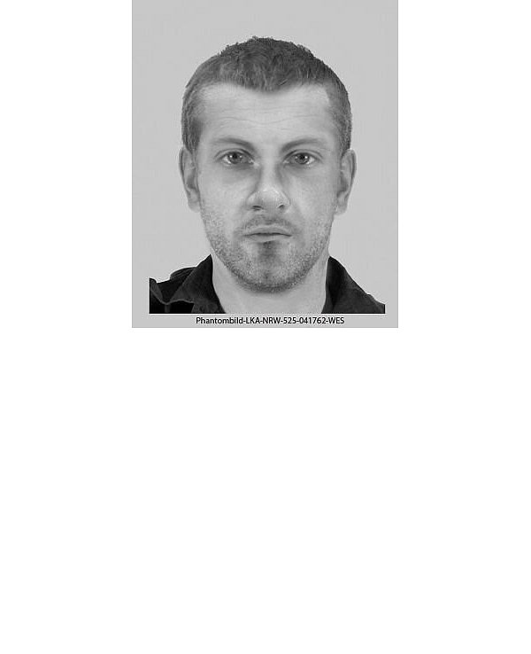 Mit diesem Phantobild wendet sich die Polizei nun an die Öffentichkeit und bittet um Zeugenhinweise. - © Polizei