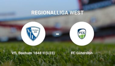 Der VfL Bochum 1848 II (U23) gegen das Team des FC Gütersloh
