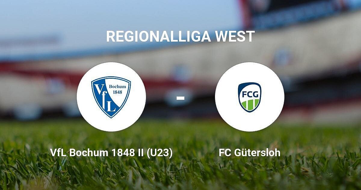 Der VfL Bochum 1848 II (U23) gegen das Team des FC Gütersloh