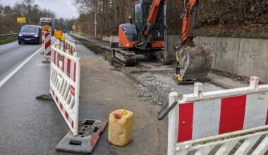 Schon wieder ein Wasserrohrbruch an der Haller Straße in Werther | Haller Kreisblatt