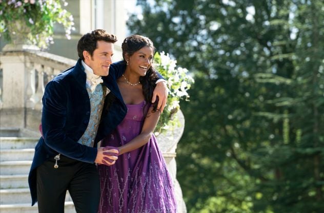 Anthony Bridgerton (Jonathan Bailey) und Kate (Simone Ashley) in der Netflix-Serie "Bridgerton"