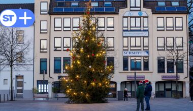 Der Platz vor dem Solinger Rathaus bekommt einen Weihnachtsbaum