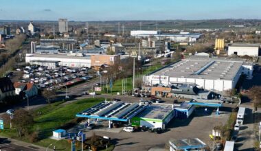 Gewerbegebiet Trotha: Kaufland und Toom-Baumarkt sind Nachbarn. Eine Baustelle in der Döckritzer Straße hat beide überrascht.