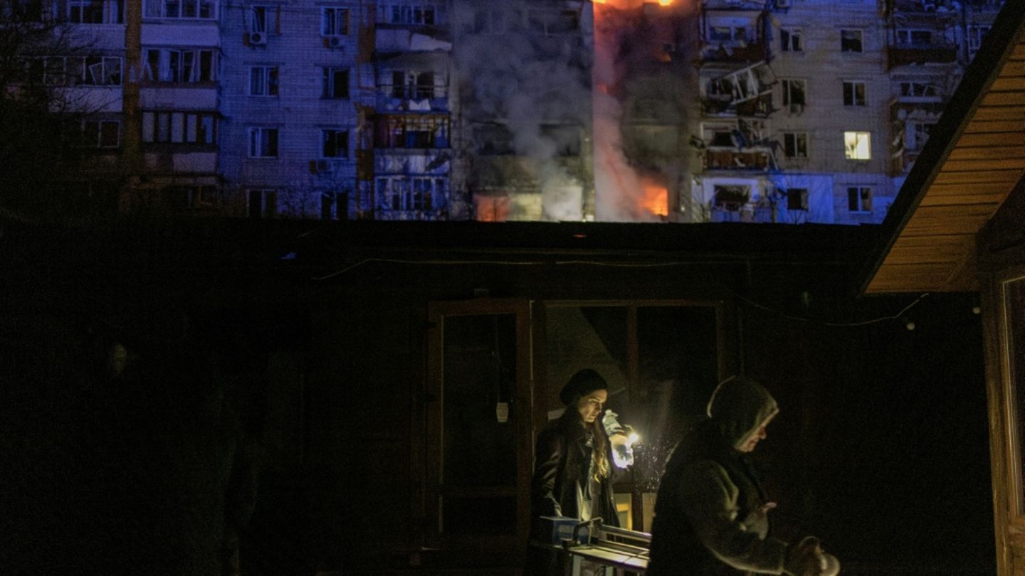 Russischer Angriff in der Nähe von Kiew