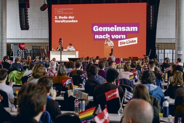 »Gemeinsam nach vorn« – Flügelstreitigkeiten könnten den Linke-Landesparteitag überschatten.