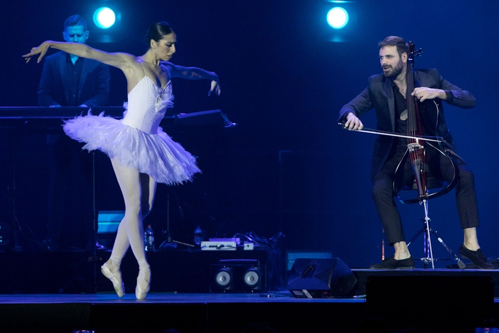 „Schwanensee“-Einlage mit der Balletttänzerin Angelica Gismondo.