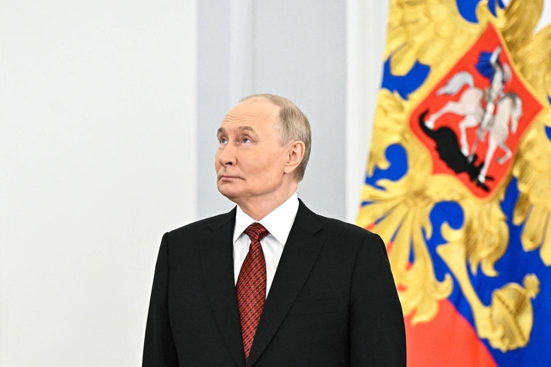 Wladimir Putin in Moskau bei einer Preisverleihung.