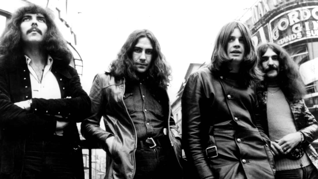 Die legendäre Rockband Black Sabbath machte Osbourne (zweiter von r.) zum Weltstar. 