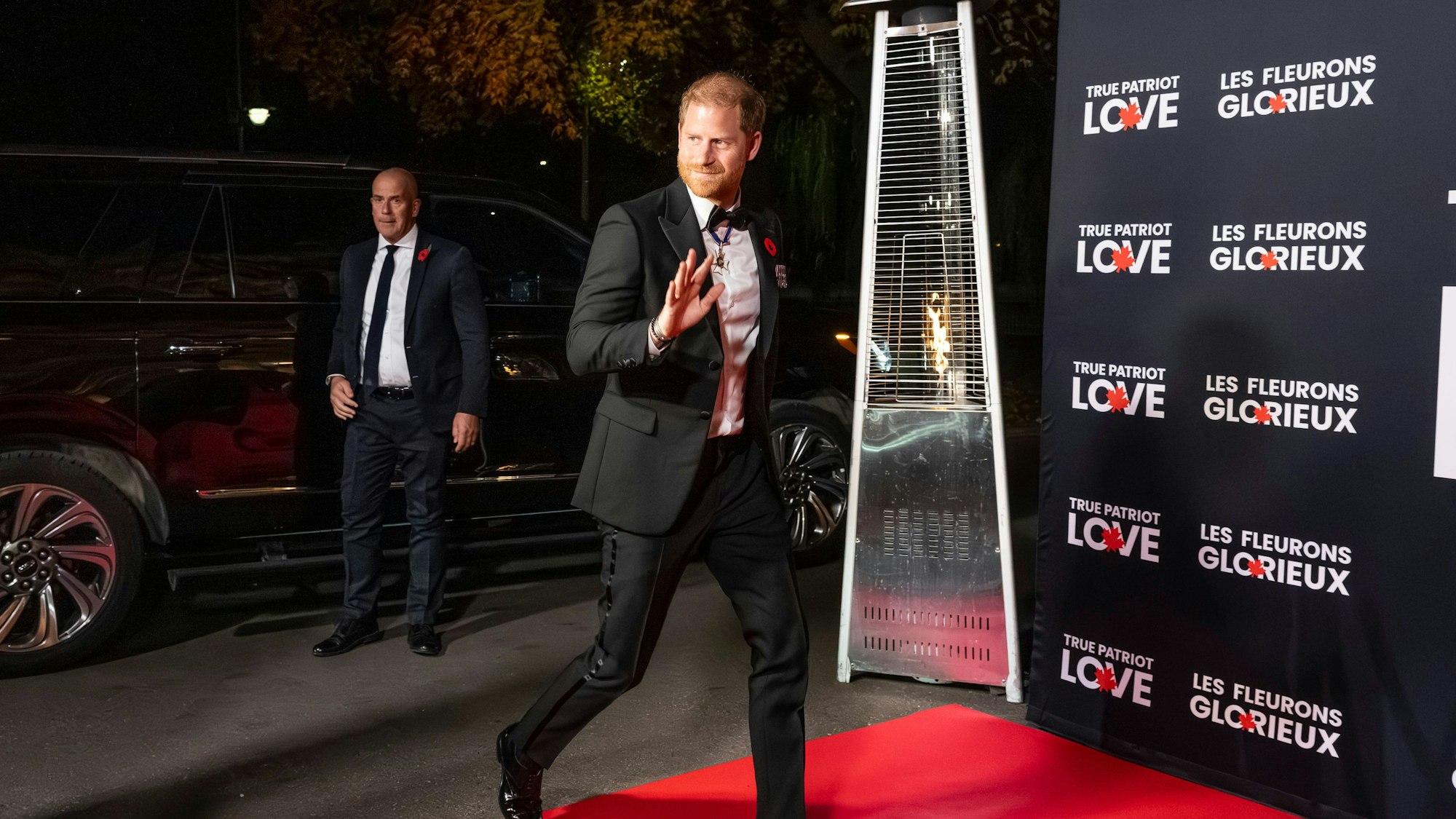 Prinz Harry beim „True Patriot Love's National Tribute Dinner“ in Toronto.