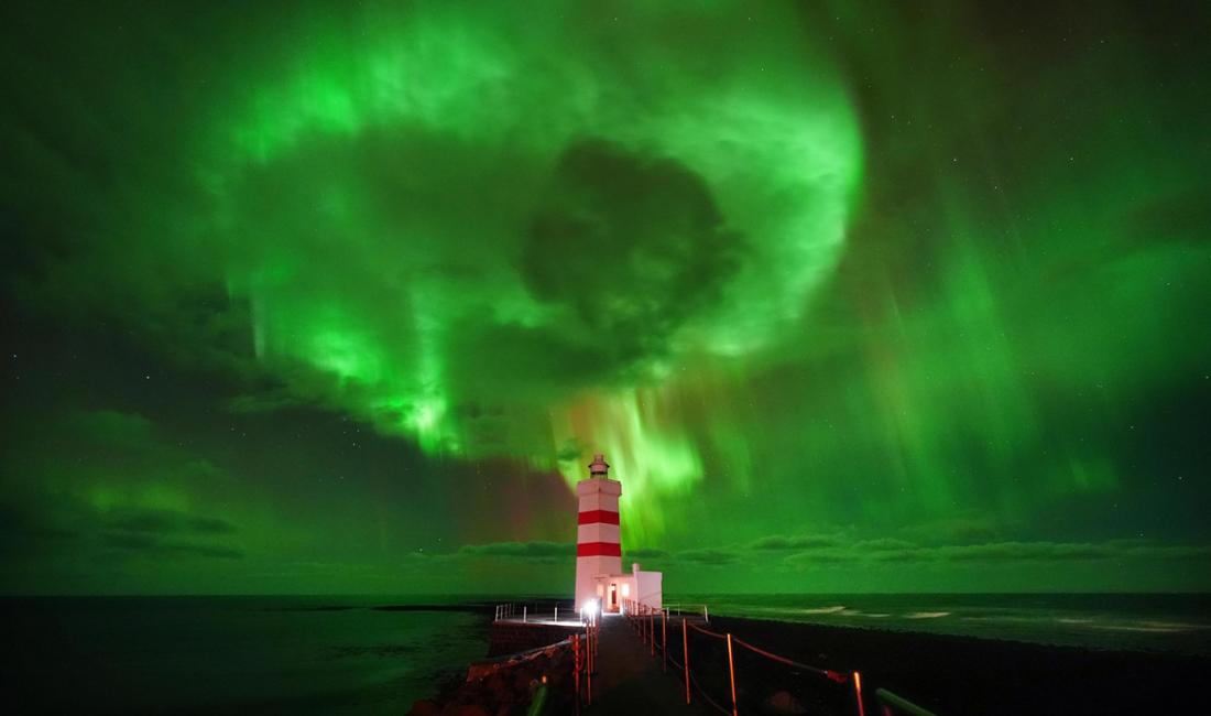 Polarlichter sind auf der Halbinsel Reykjanes in Island zu sehen. (Archivbild)