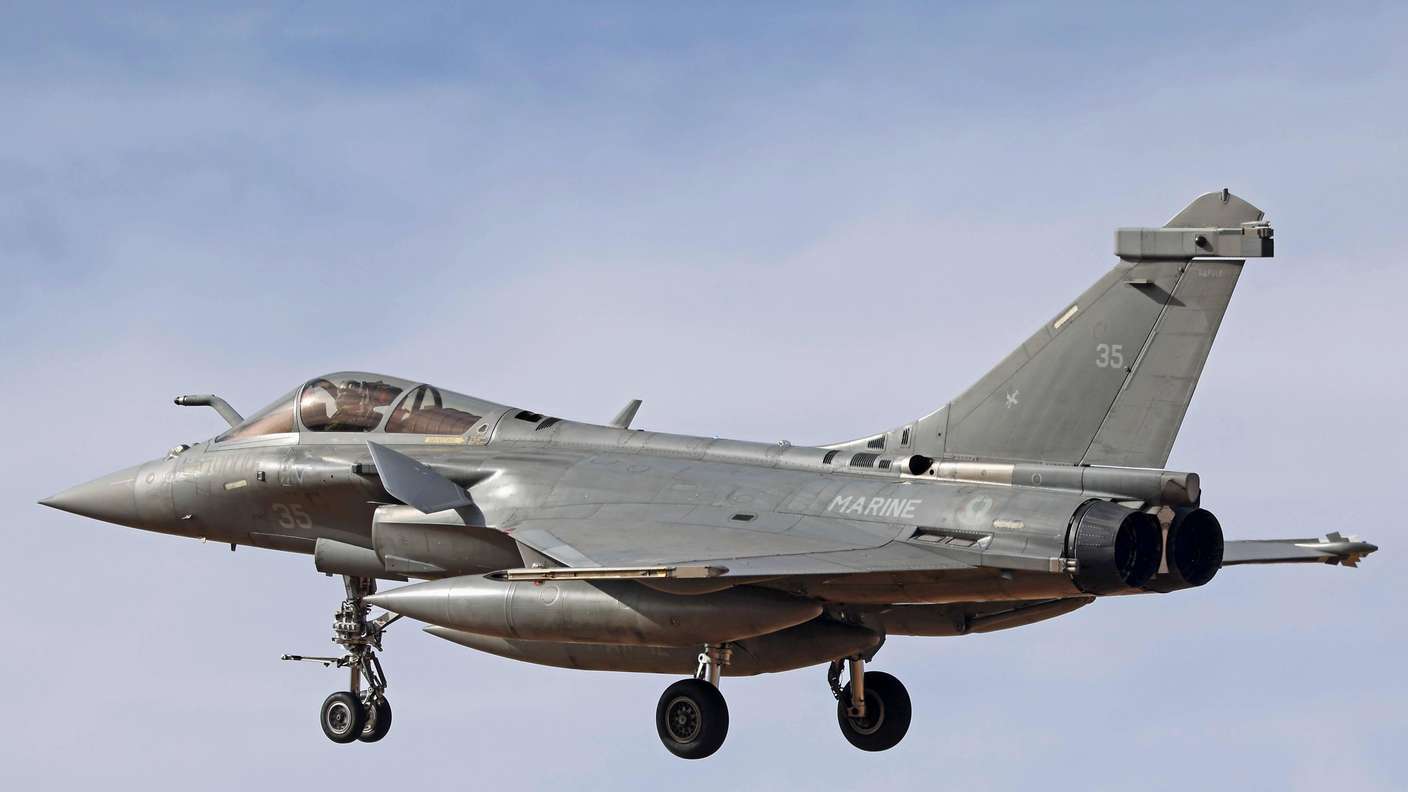 Eine Dassault Rafale M der französischen Marine.