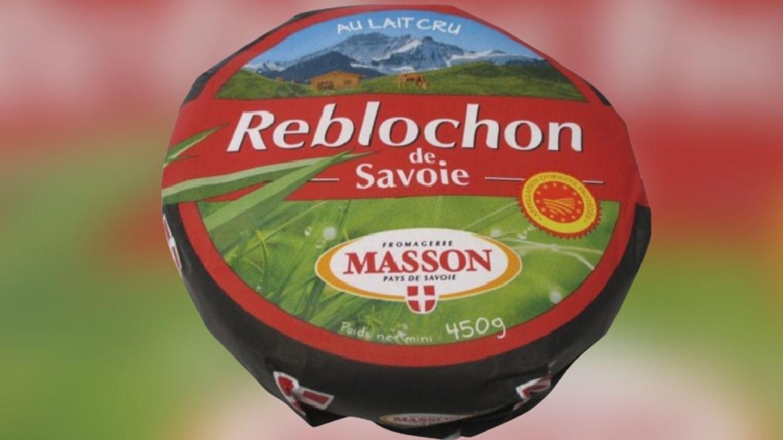 Käse Reblochon de Savoie AOP  Fromagerie Masson Rückruf 