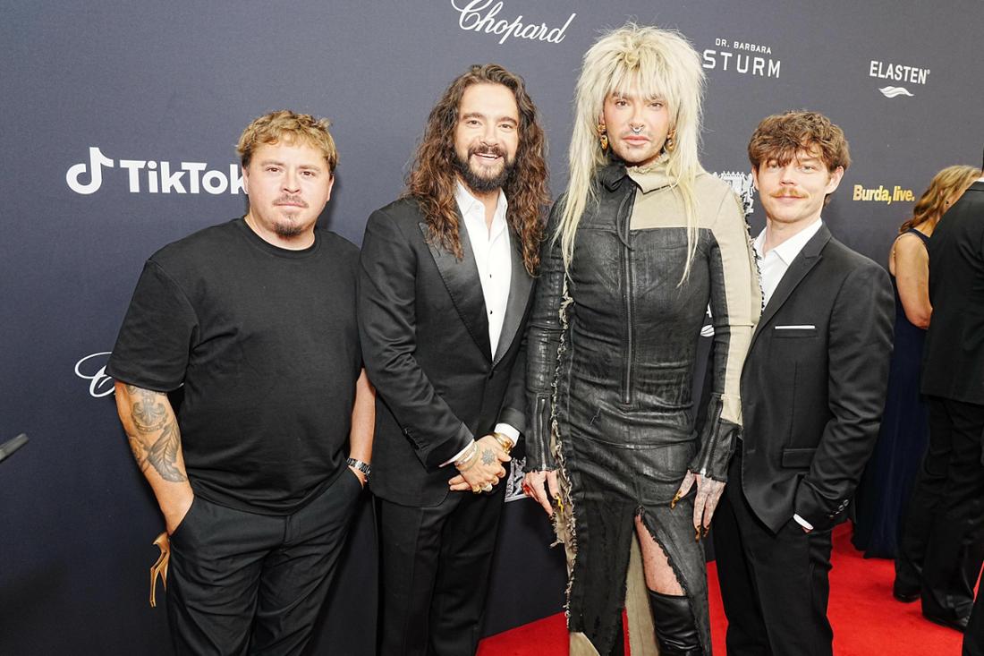 Tokio Hotel (Gustav Schaefer, Tom Kaulitz, Bill Kaulitz und Georg Listing) BAMBI 2025 in der Bavaria Filmstadt in München am 13.11.2025 / Foto: BrauerPhotos / M.Nass fuer Hubert Burda Media