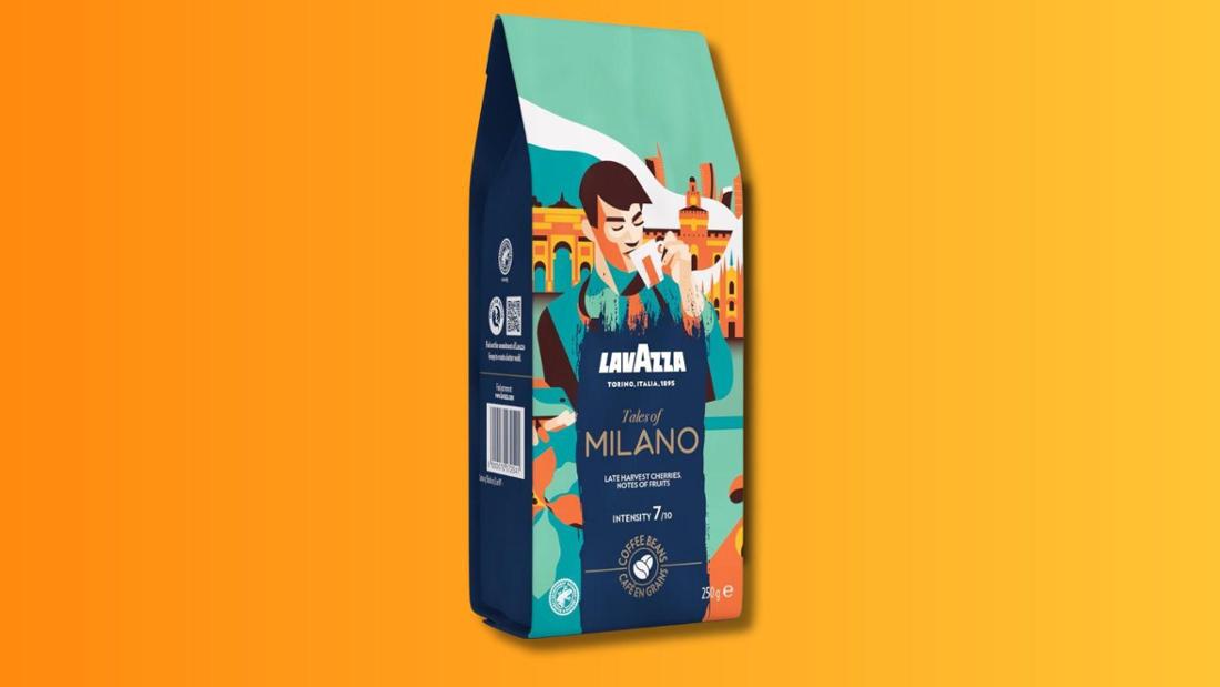 Tales of Milano, Kaffeebohnen mit Aroma-Noten von Honig und getrockneten Früchten, 100% Arabica