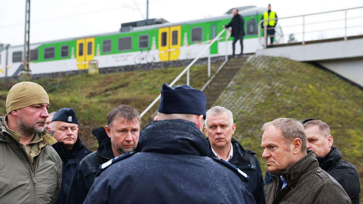Polen sieht „schlimmste Befürchtungen“ nach Bombenanschlag auf Bahnstrecke bestätigt