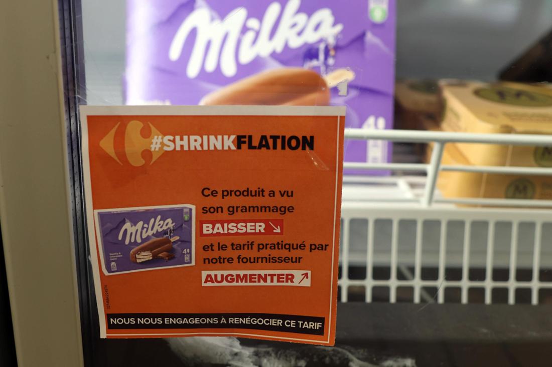 Carrefour Puts shrinkflation Price Warnings On Food To Shame Brands The French supermarket chain Carrefour has put lab