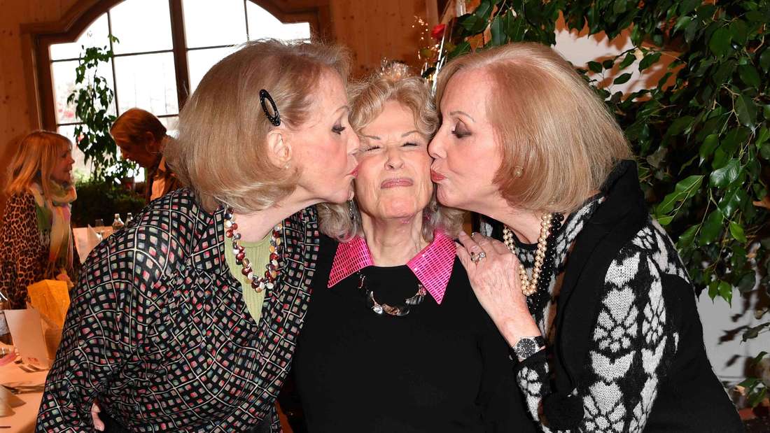 Alice und Ellen Kessler mit Bibi Johns