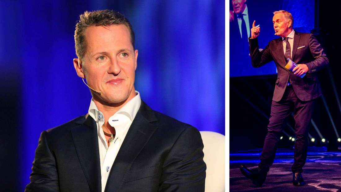 Formel-1-Rekordweltmeister Michael Schumacher und ZDF-Moderator Johannes B. Kerner.