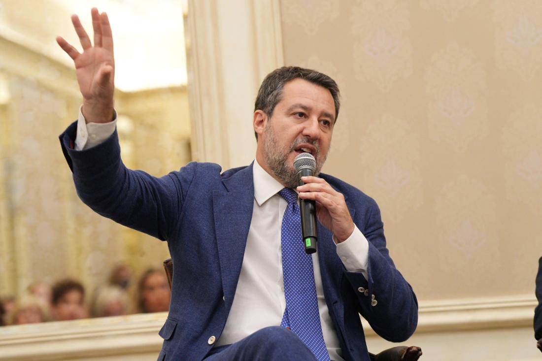 Der italienische Vizeregierungschef Matteo Salvini während einer Buchvorstellung in Milan. (Archivfoto)