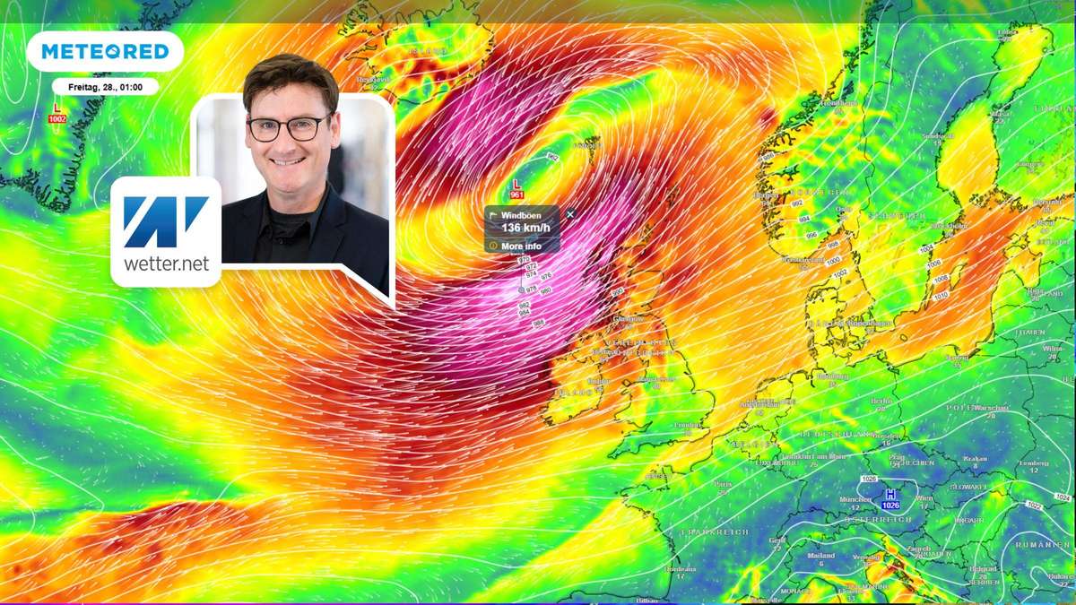 Sturmtief sorgt für rigorose Wetter-Wende