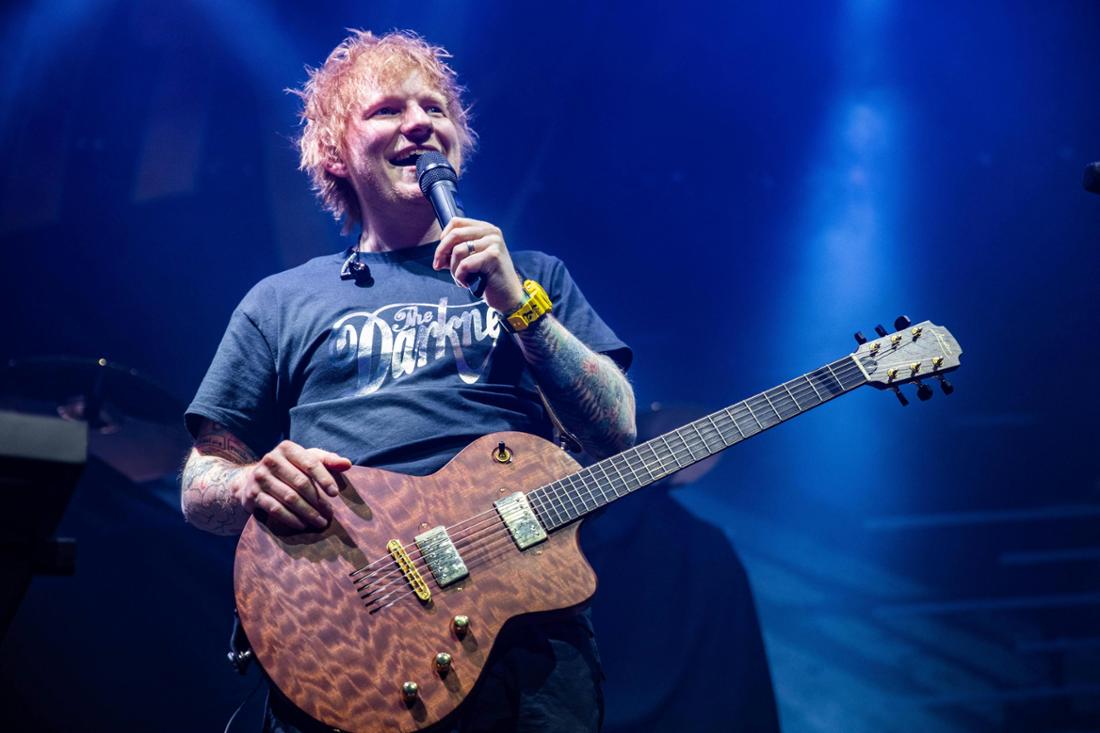 Ed Sheeran performing live at Roundhouse in London, United Kingdom