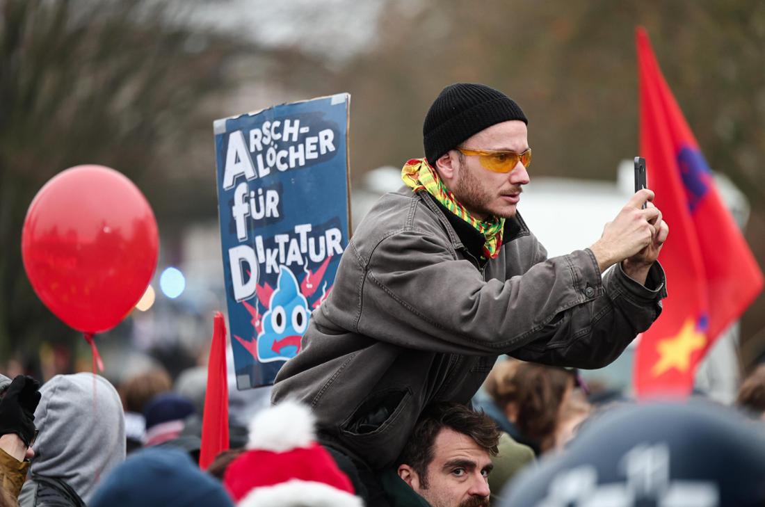 Neugründung AfD-Jugendorganisation - Proteste 