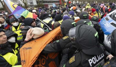 Eskalation droht, Polizei setzt Wasserwerfer ein – Merz reagiert