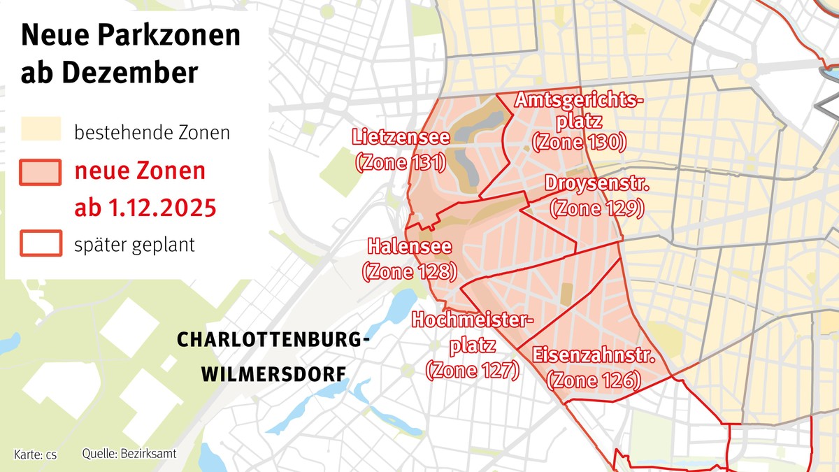 Neue Parkzonen in Charlottenburg-Wilmersdorf ab Dezember 2025. Neue Parkzonen in Charlottenburg-Wilmersdorf ab Dezember 2025.