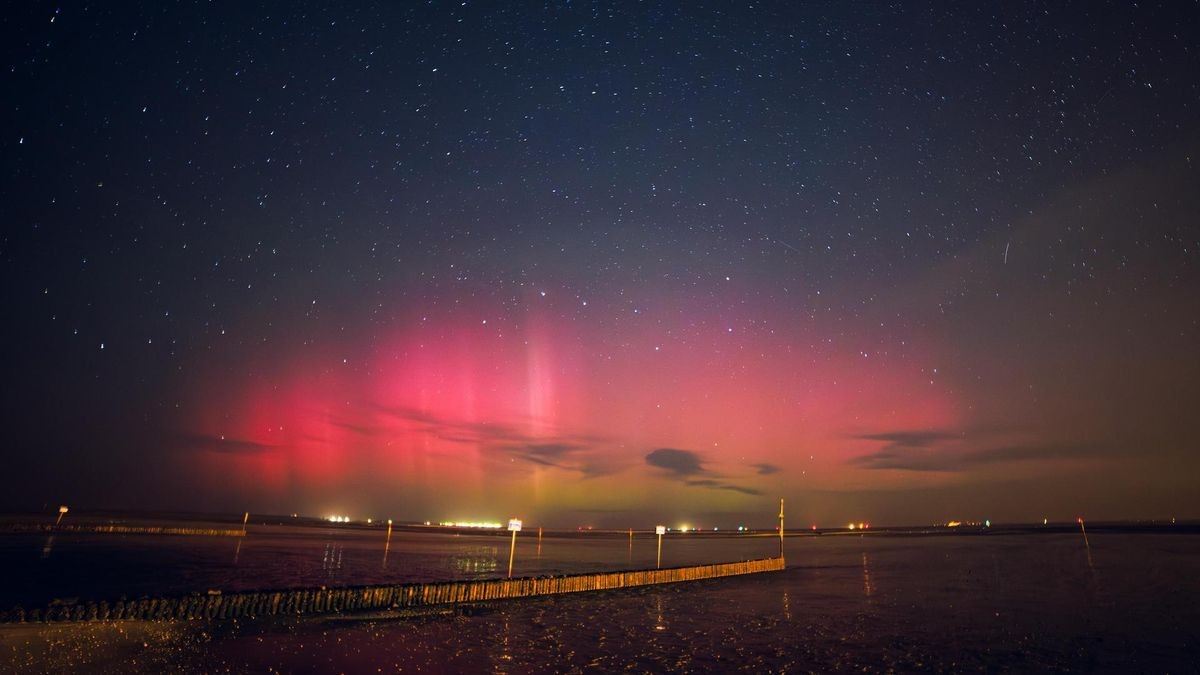 Polarlichter über der Nordsee