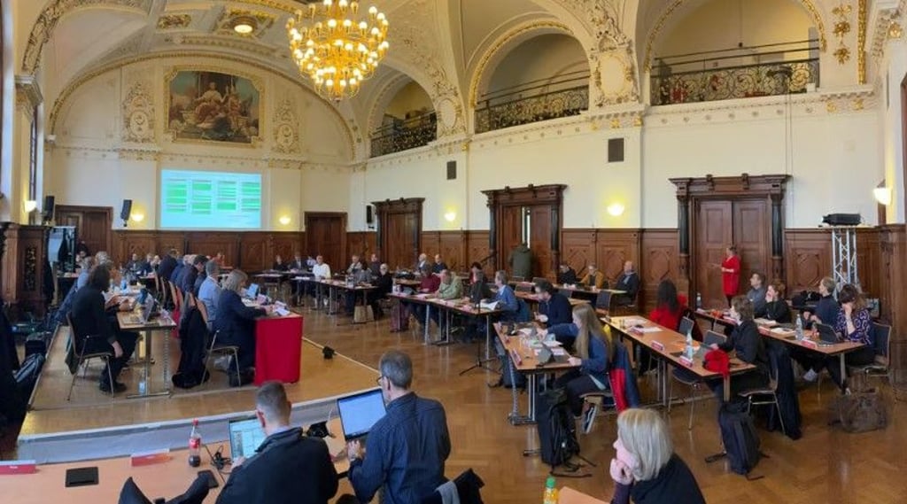Das Stadtratsplenum tagt am Mittwoch im Festsaal des Stadthauses am Marktplatz.