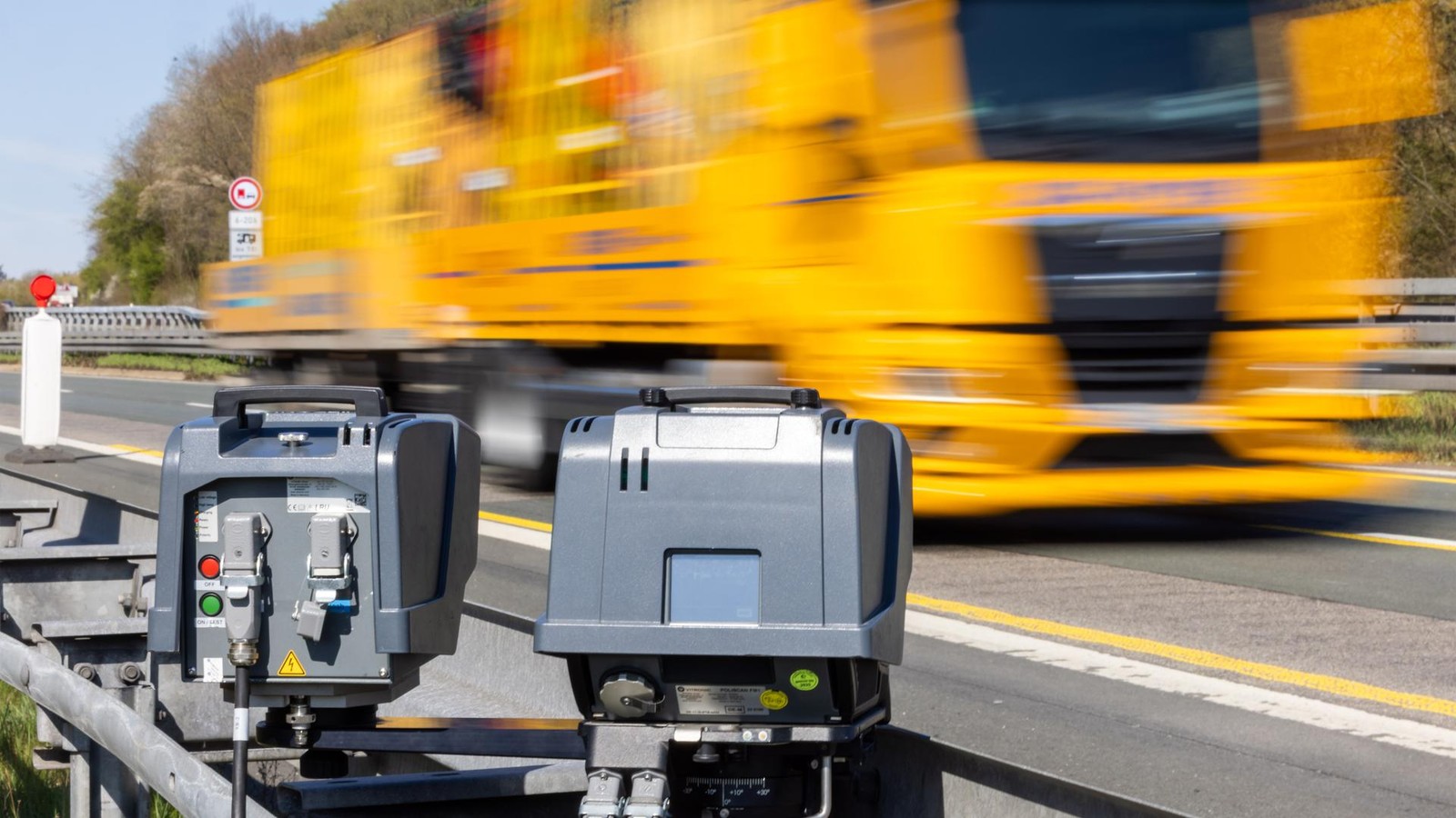 Hier stehen die Radarwagen in Gelsenkirchen am 17. November