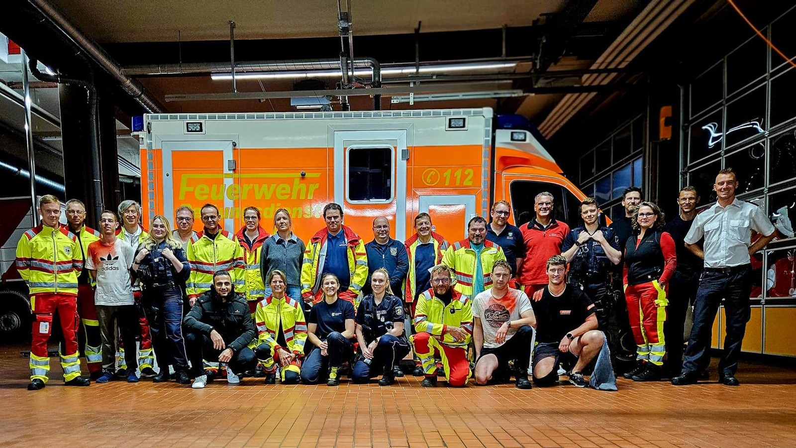 Bethanien, Feuerwehr und Polizei proben Einsatz bei Messerangriff