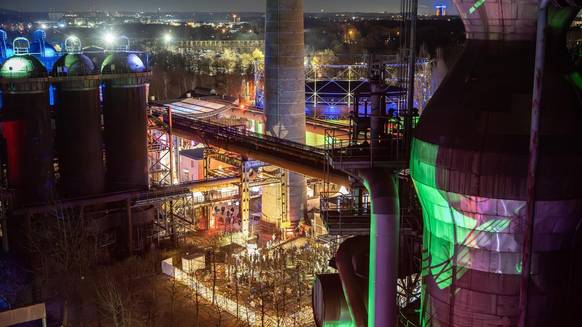 Der Lichtermarkt 2024 im Landschaftspark Nord in Duisburg