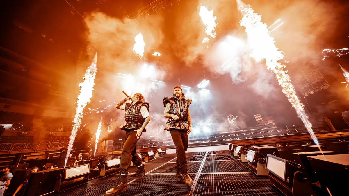 Heizen nicht nur Metallern ein: Electric Callboy. Electric Callboy PSD Dome Düsseldorf 16.11.2025