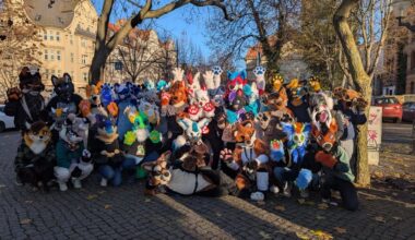 Ein sogenanntes Furries-Treffen fand am Samstag in Halle statt.