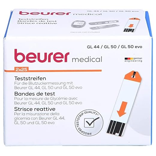BEURER GL44/GL50 Teststreifen 50 St Teststreifen