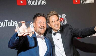 Songwriter Matthias Riegler räumt mit Oimaras „Wackelkontakt“ bei den YouTube-Awards ab