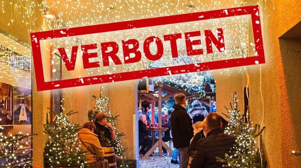 Ein gemütlicher, vorweihnachtlicher Markt am Dormero-Hotel - was es mit dem Verbot auf sich hat.
