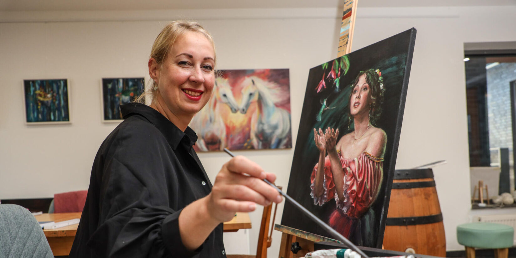 Chantal Kabus wird von Meeresbiologin zur Malerin