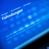 Computer-Ansicht des Fahndungsportals der Polizei