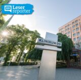 Frontansicht auf das Klinikum Dortmund in der Beurhausstraße.