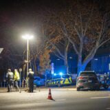 Blaulicht auf der Märkischen Straße: Die Polizei rückte nach einem Unfall zweier Motorräder aus.