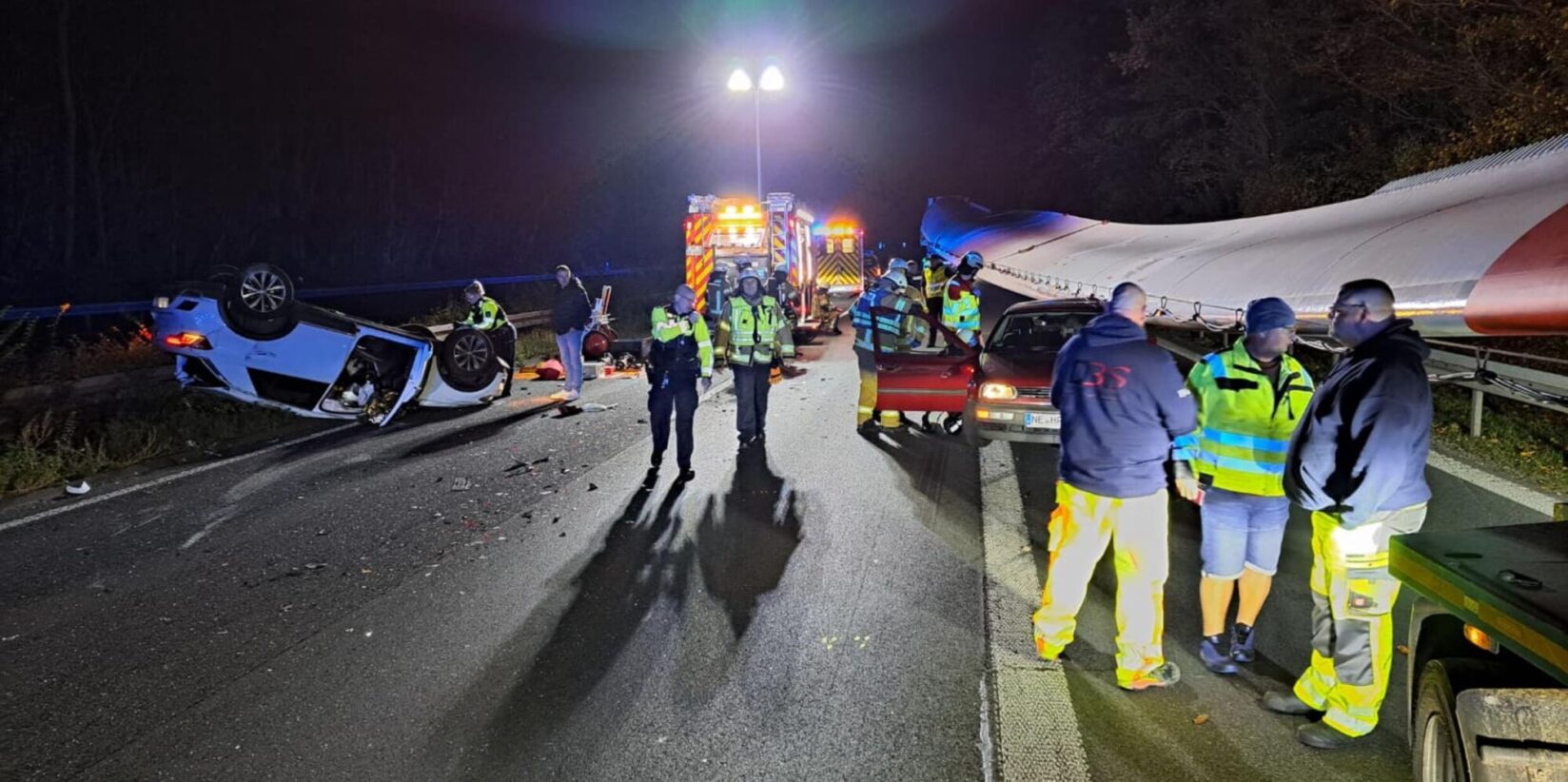 Schwerer Unfall A43 bei Recklinghausen: Autobahn gesperrt
